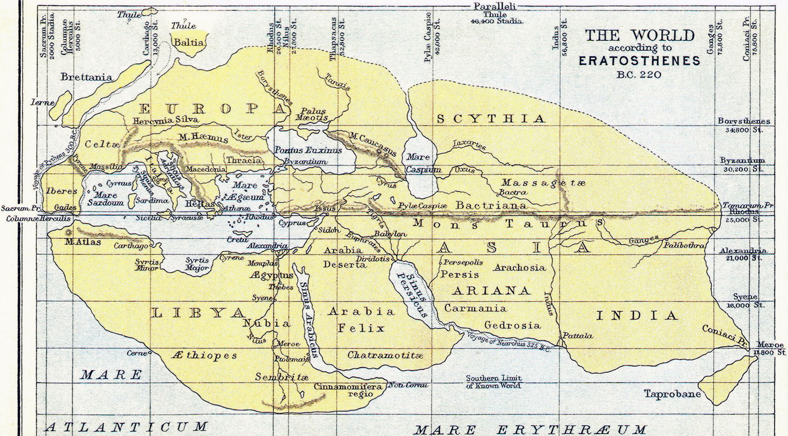 Mapa Eratóstenes